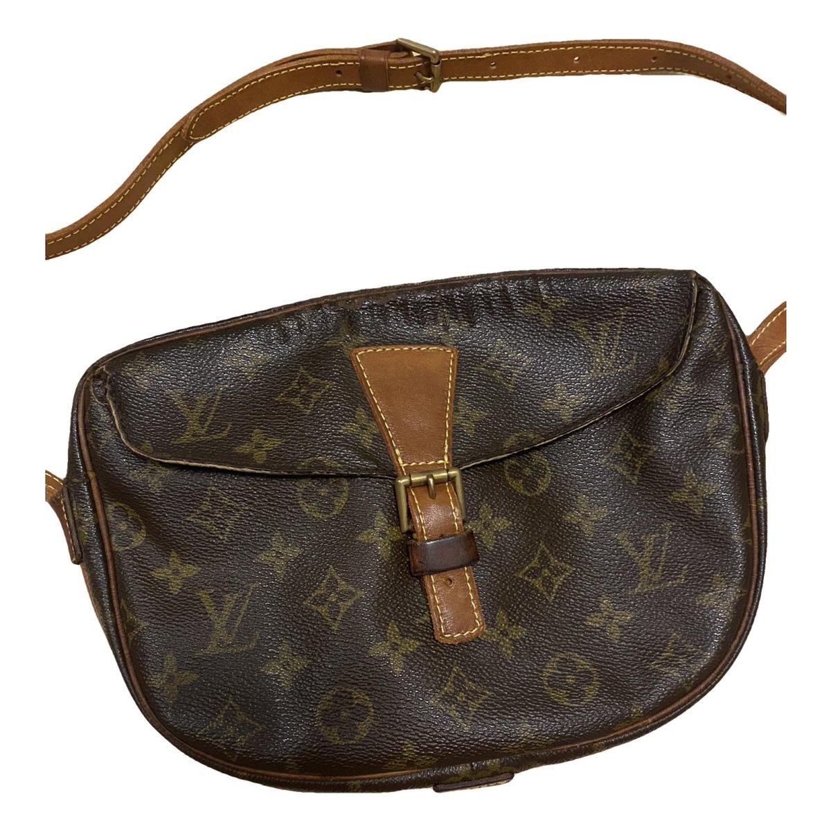 Jeune fille leather crossbody bag