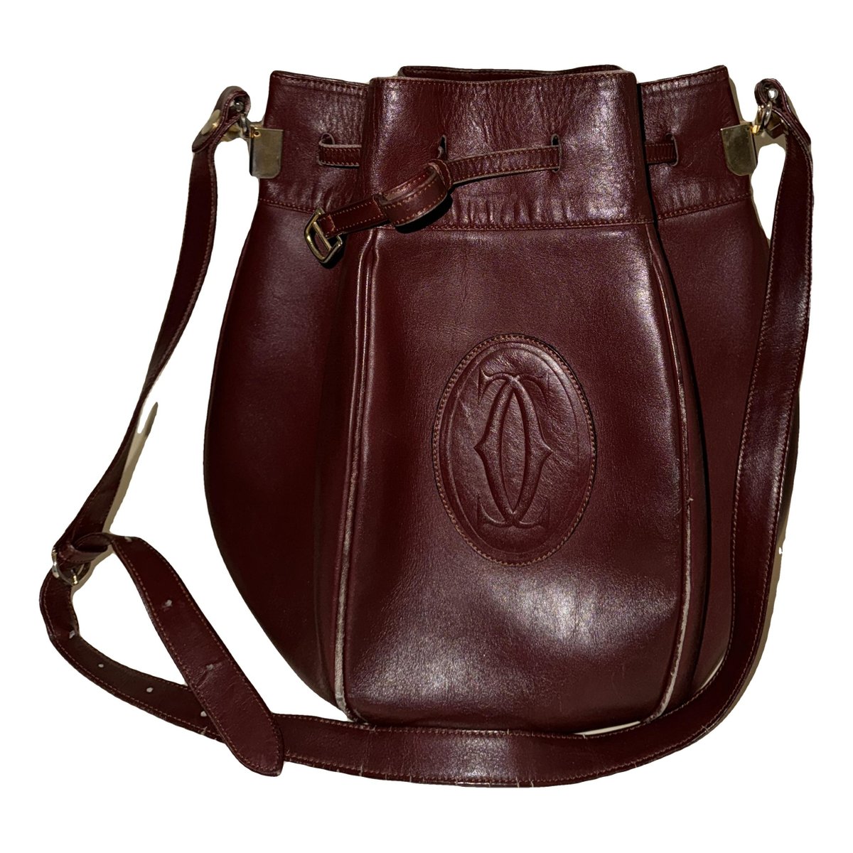 Seau leather handbag