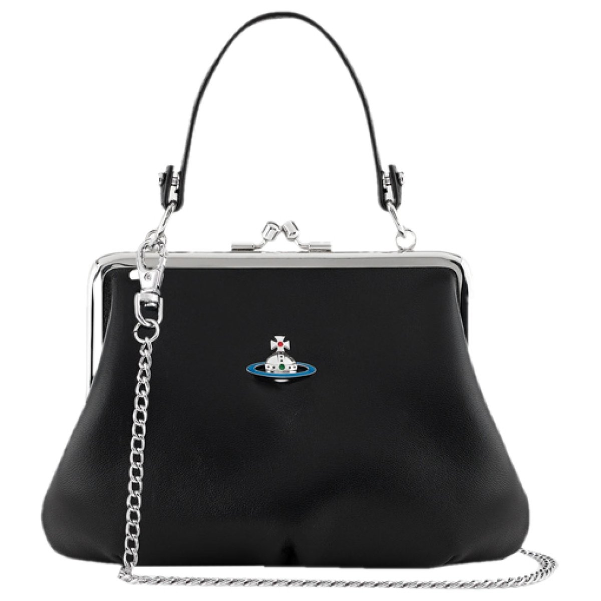 Derby leather crossbody bag