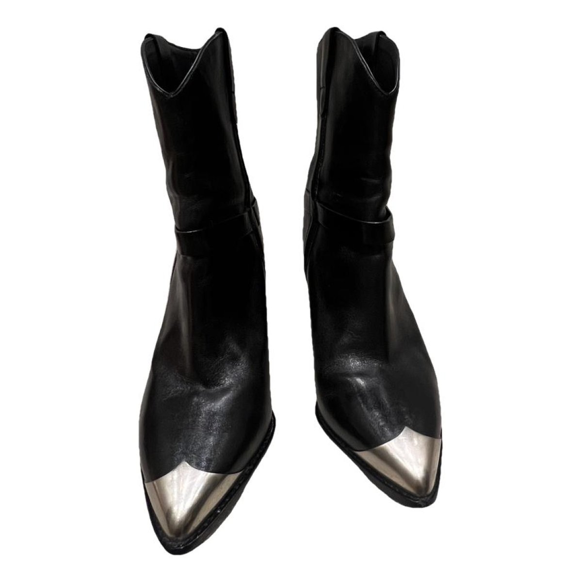Lamsy leather western boots