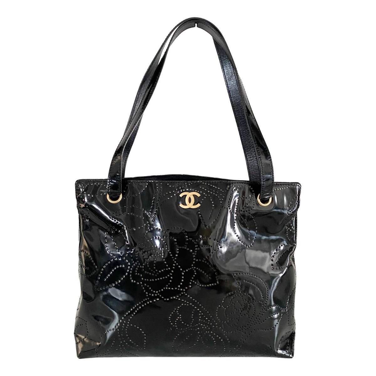 31 Vintage patent leather tote