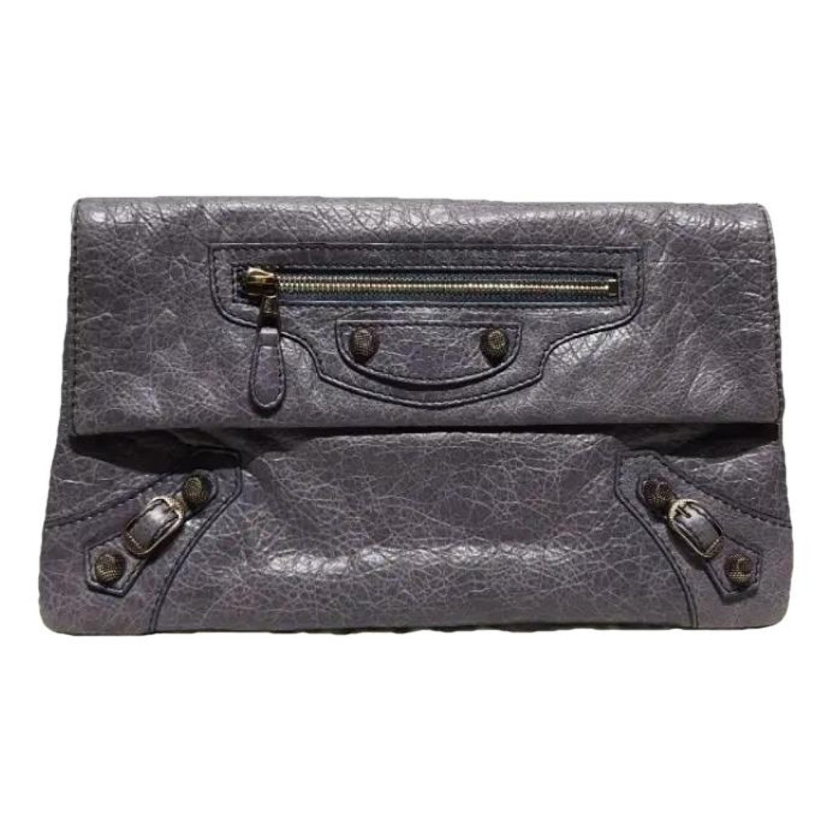 Envelop leather clutch bag