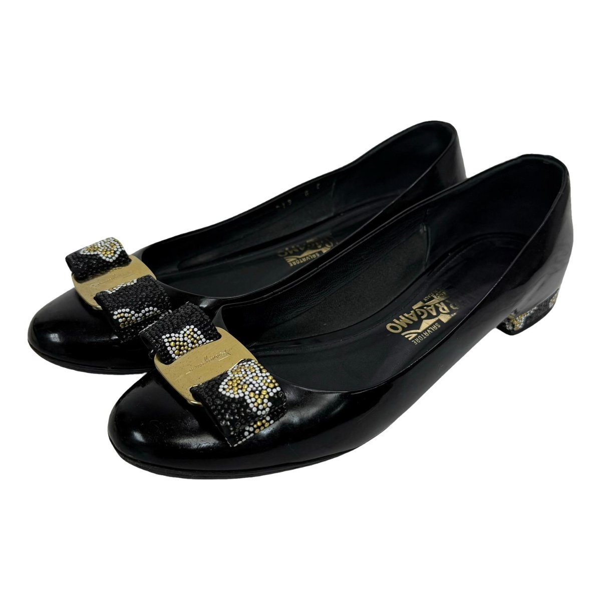 Vara patent leather ballet flats