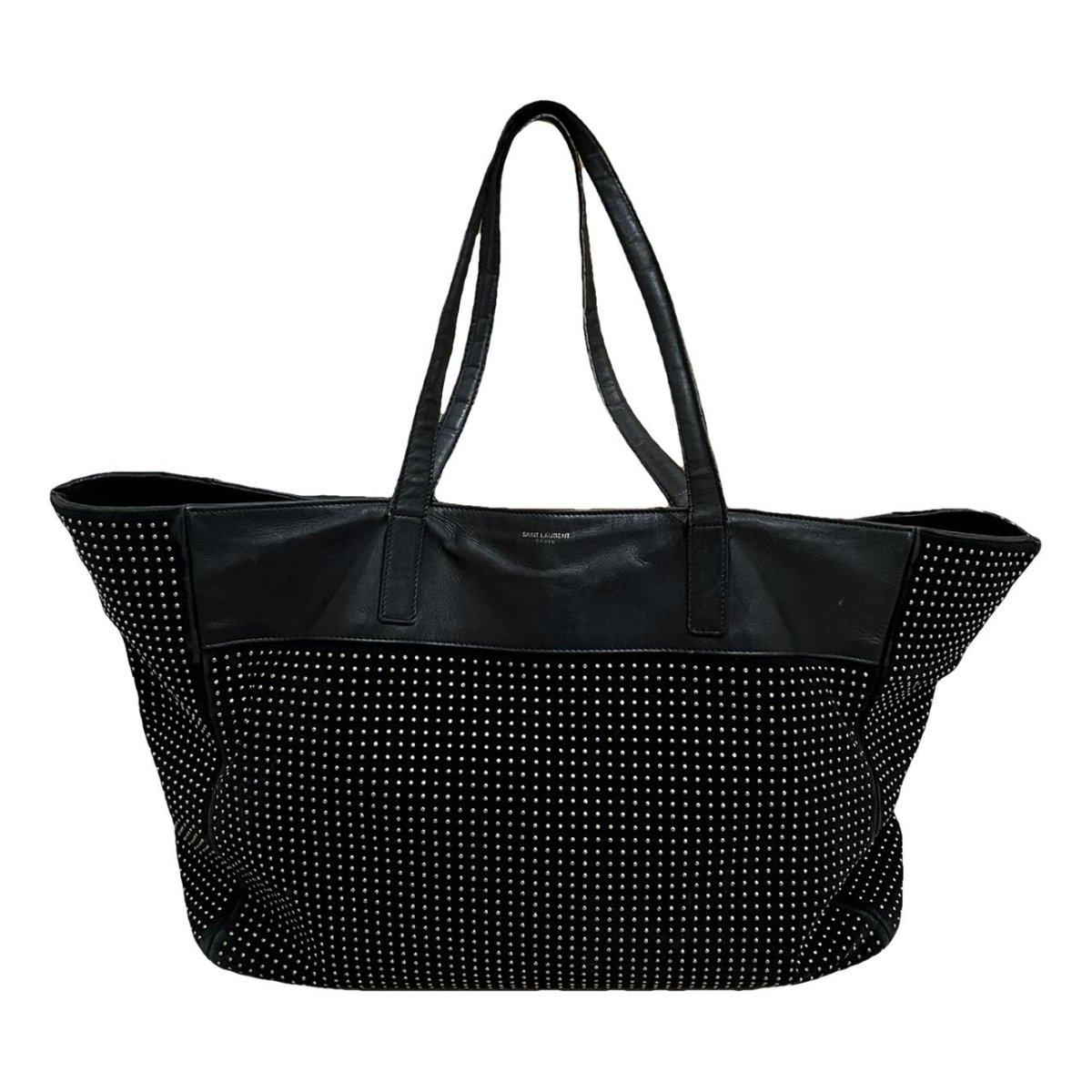 Shopping leather handbag