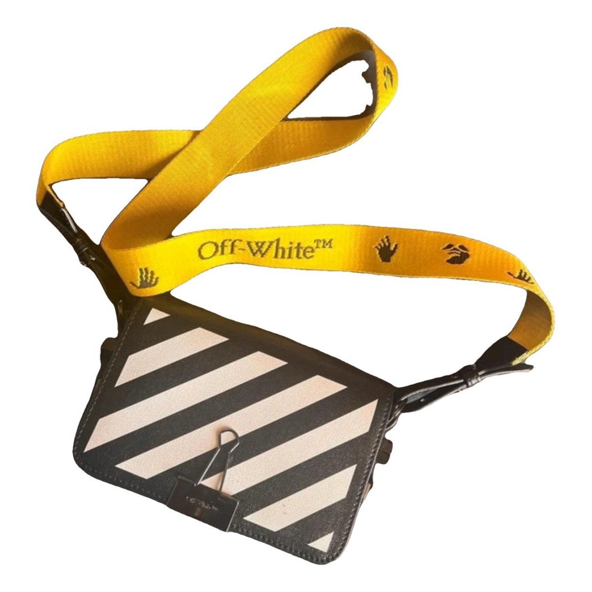 Binder leather crossbody bag