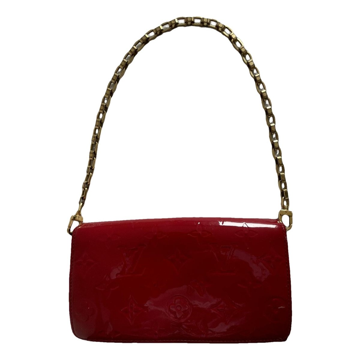 Félicie patent leather clutch bag