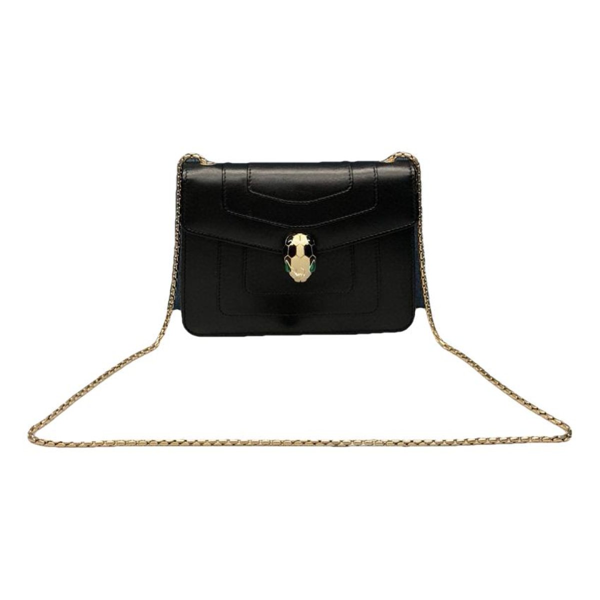 Serpenti leather handbag