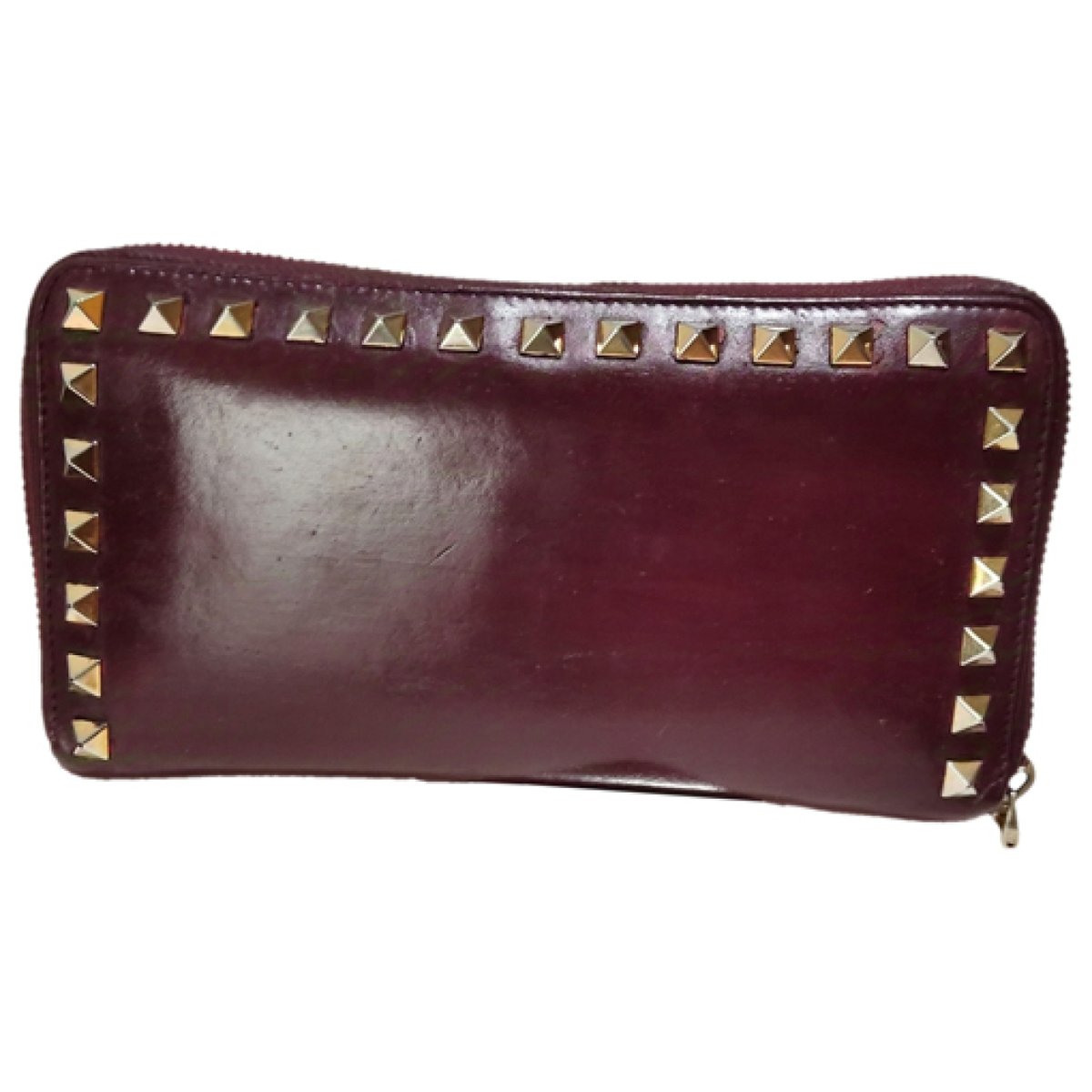 Rockstud leather wallet