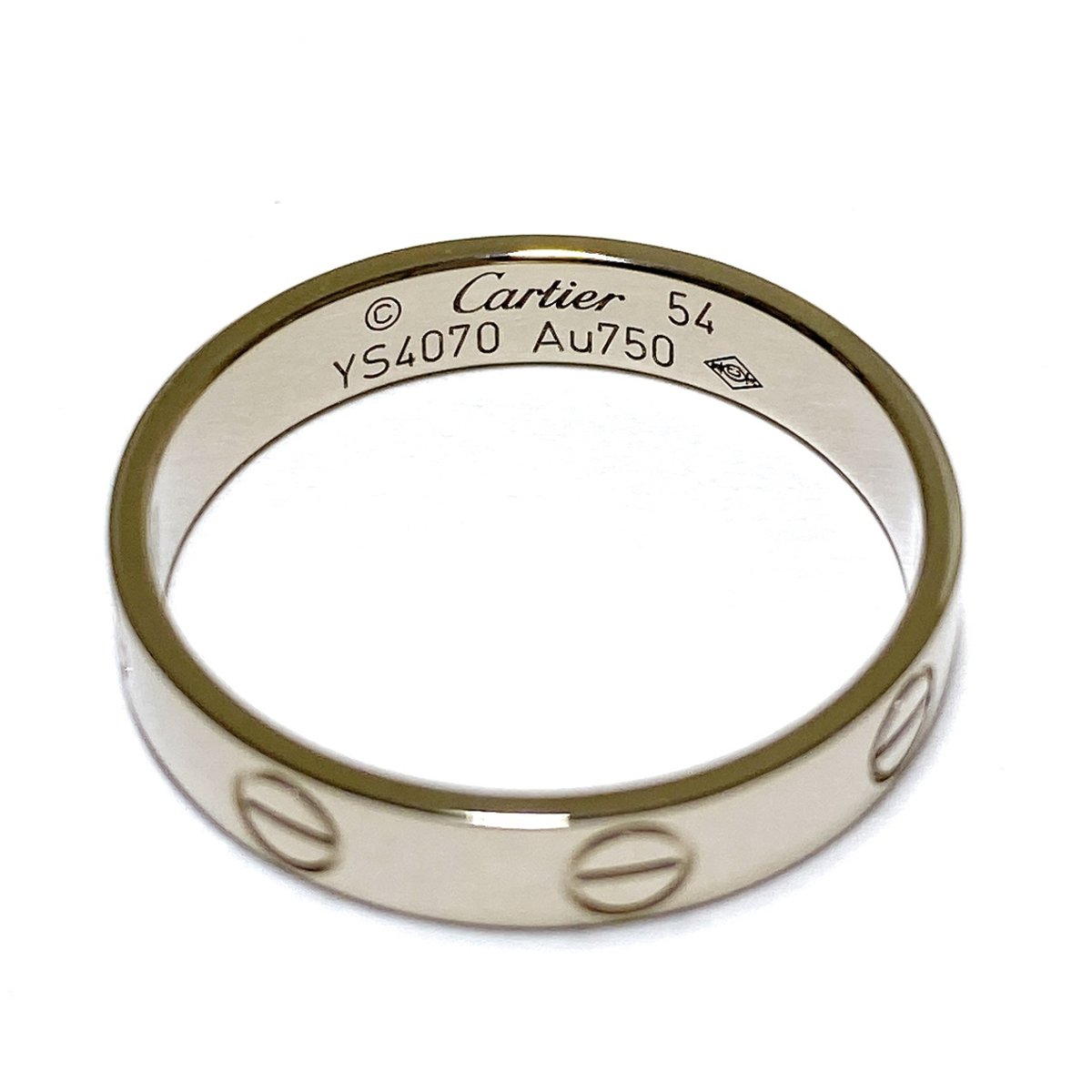 Love white gold ring