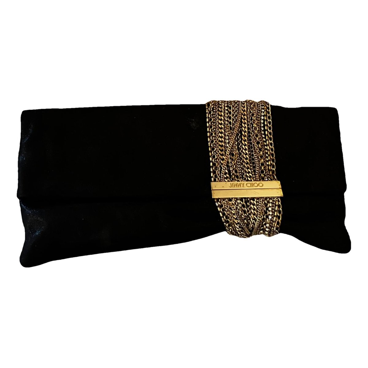 Chandra leather clutch bag