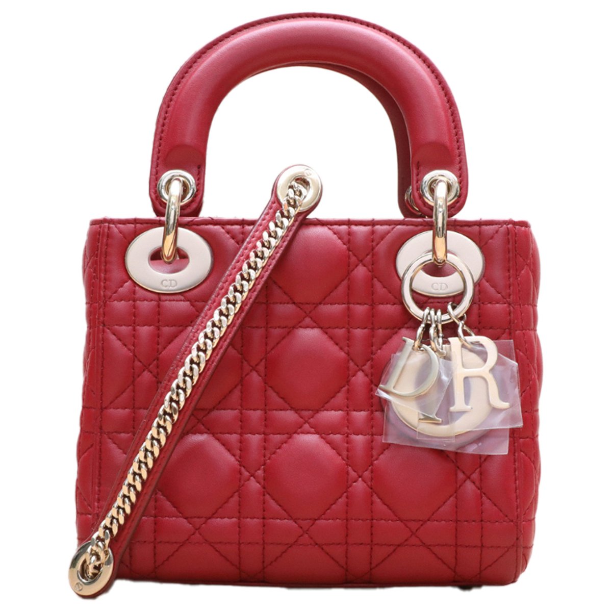 Lady Dior leather crossbody bag
