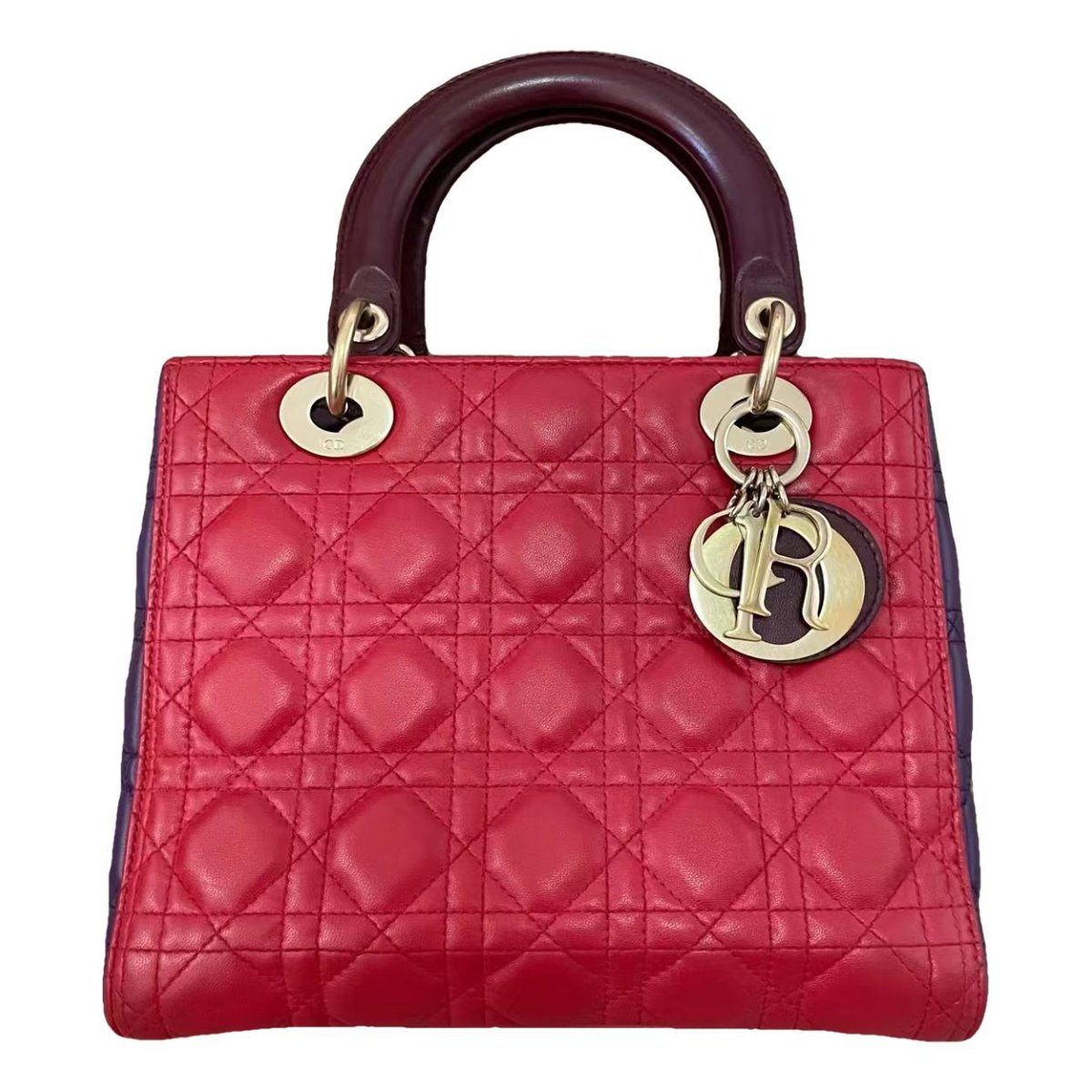 Lady Dior leather handbag