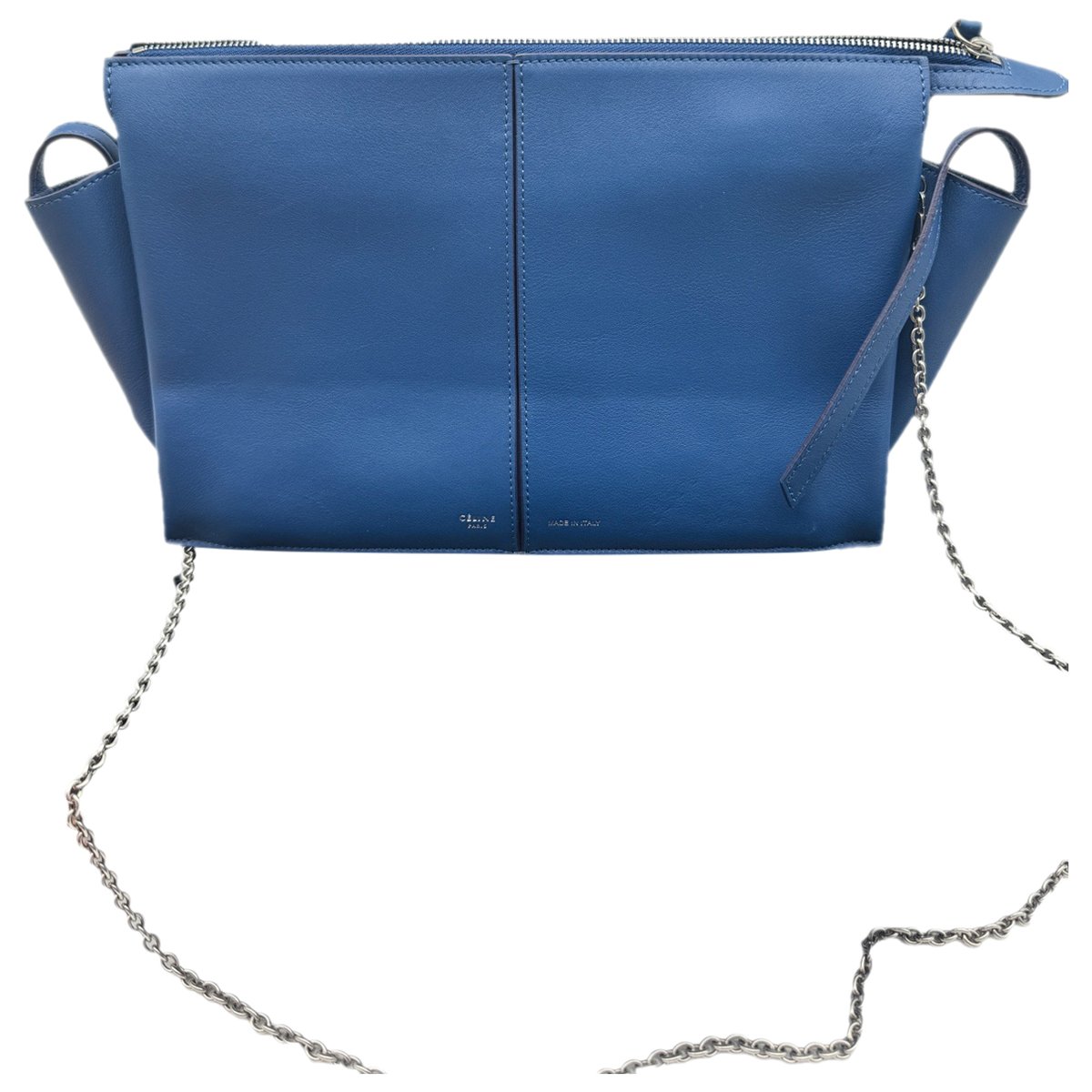 Tri-Fold leather handbag