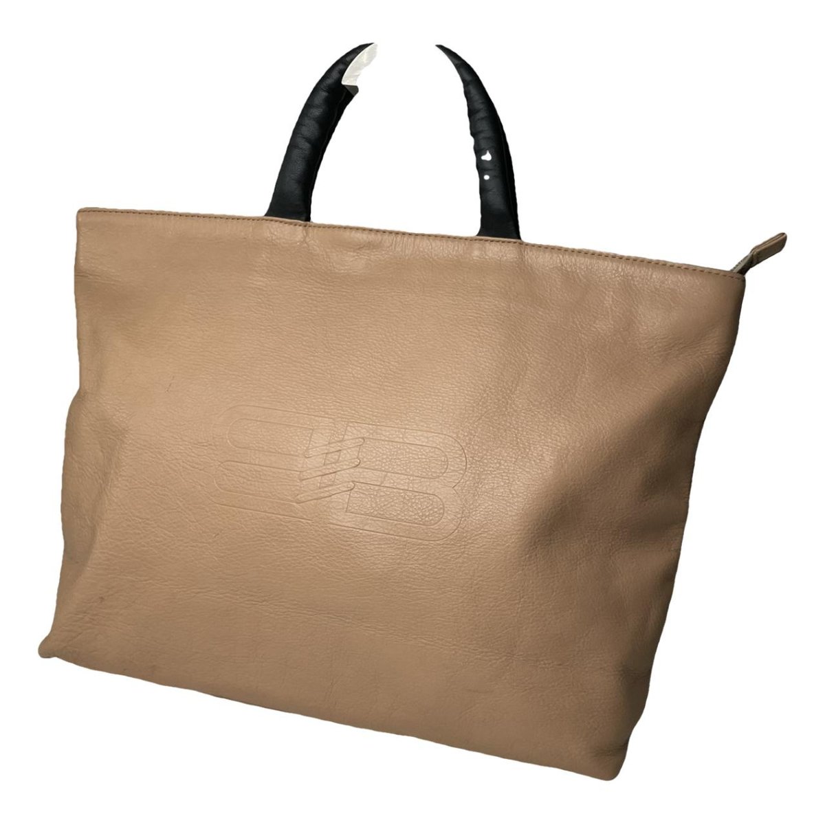City leather handbag