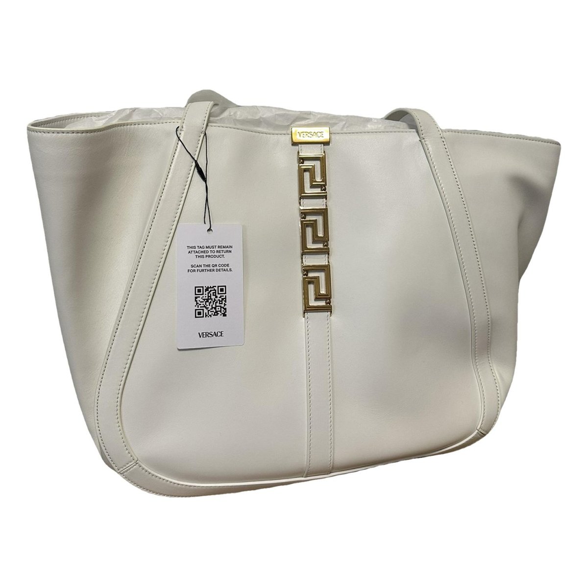 Greca Goddess leather handbag