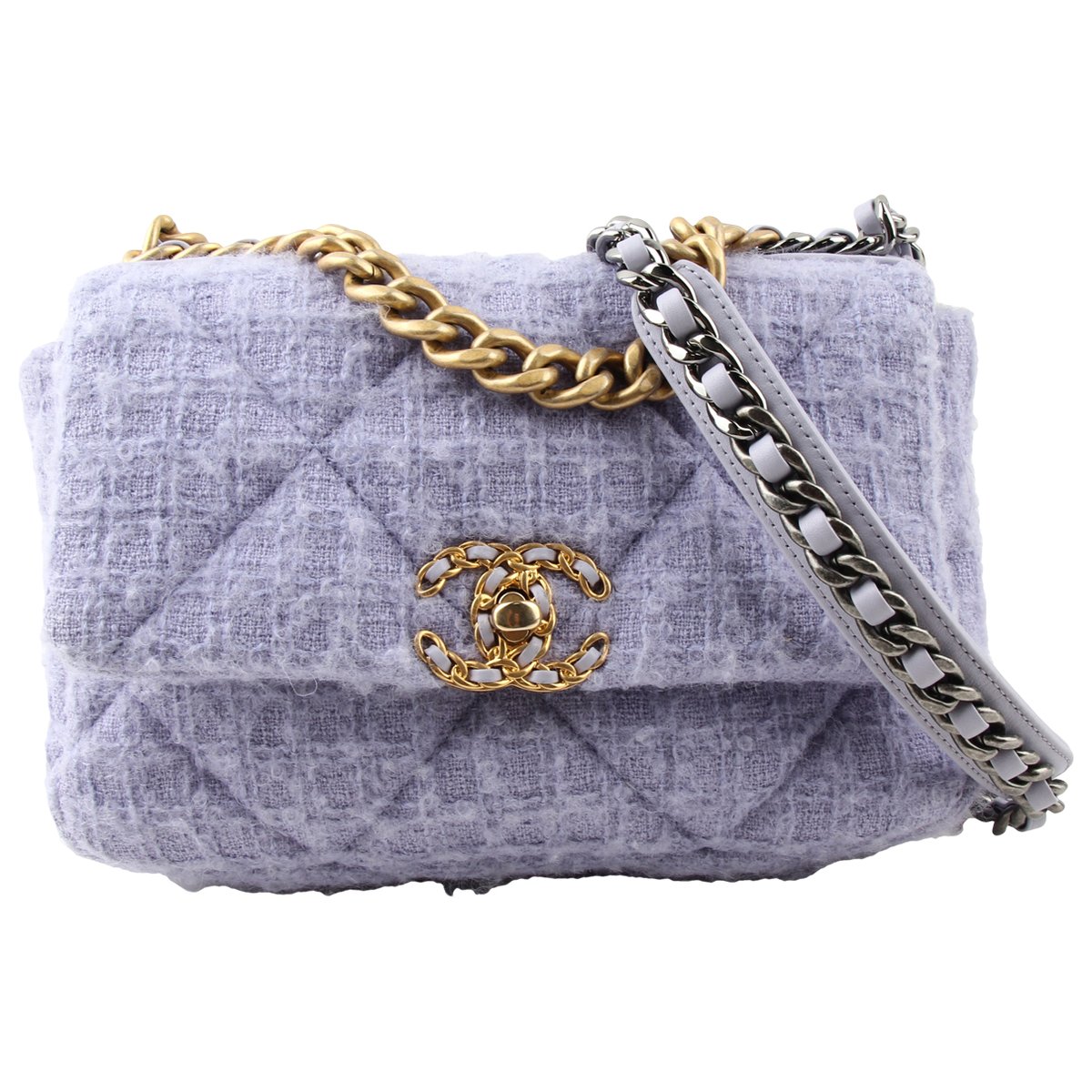 Chanel 19 tweed handbag
