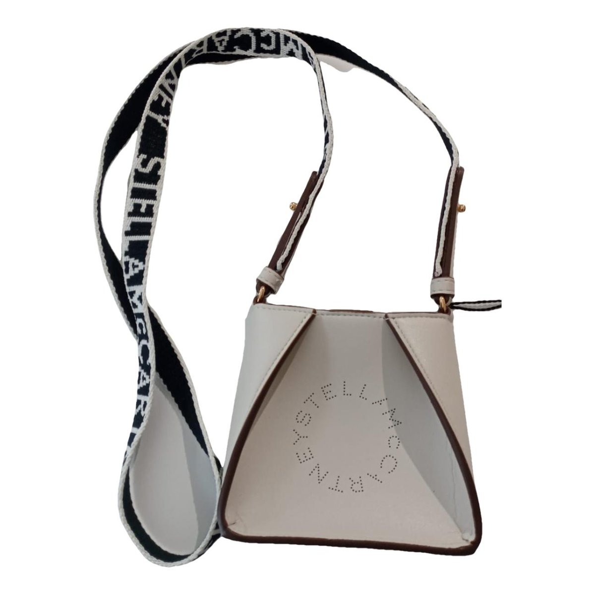 Logo vegan leather crossbody bag