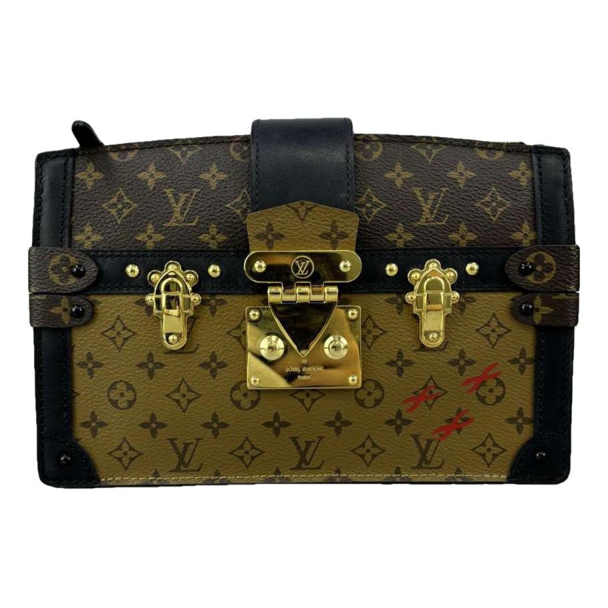 Pochette Trunk leather handbag