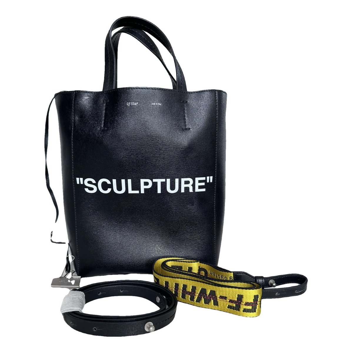 Sculpture leather tote