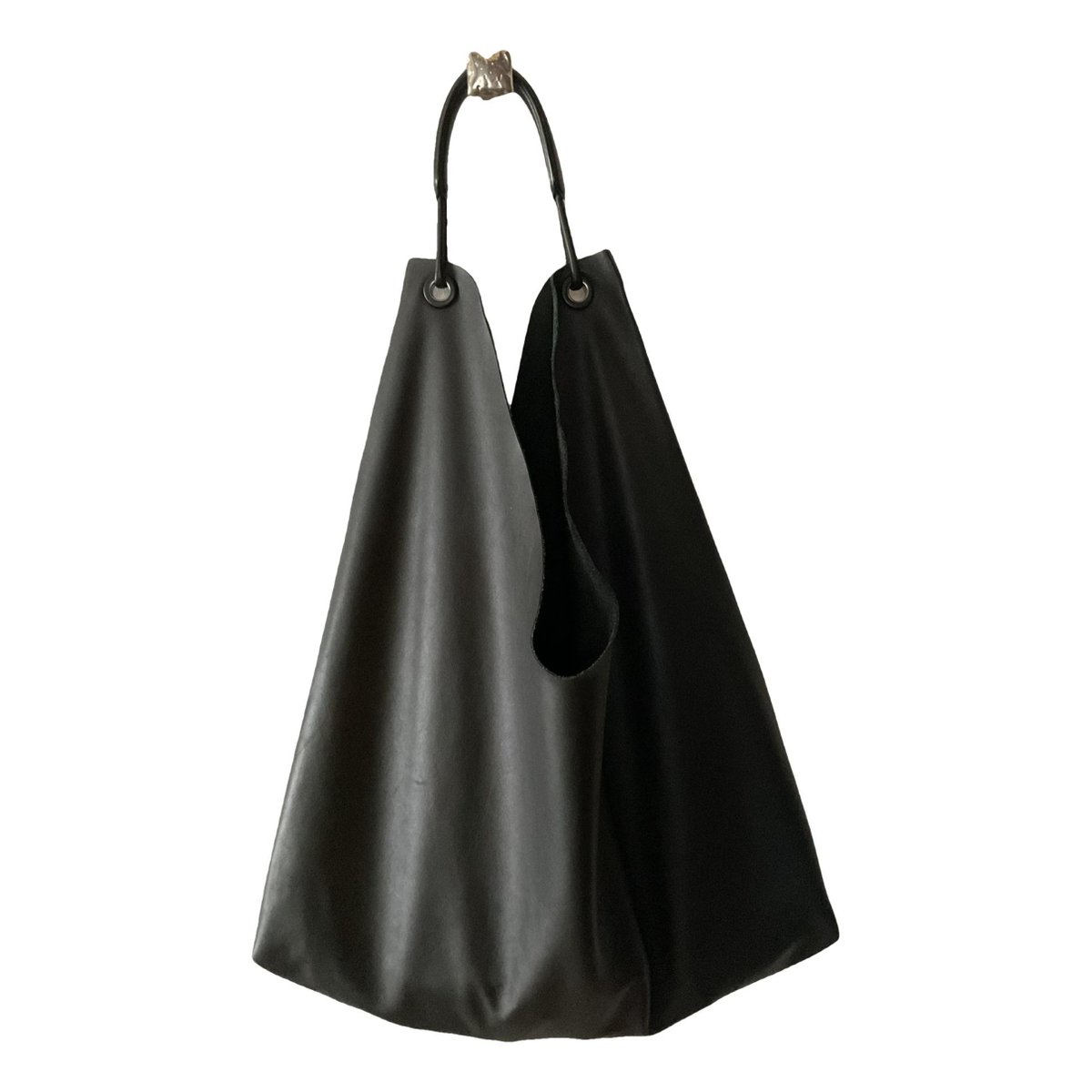 Bindle leather handbag