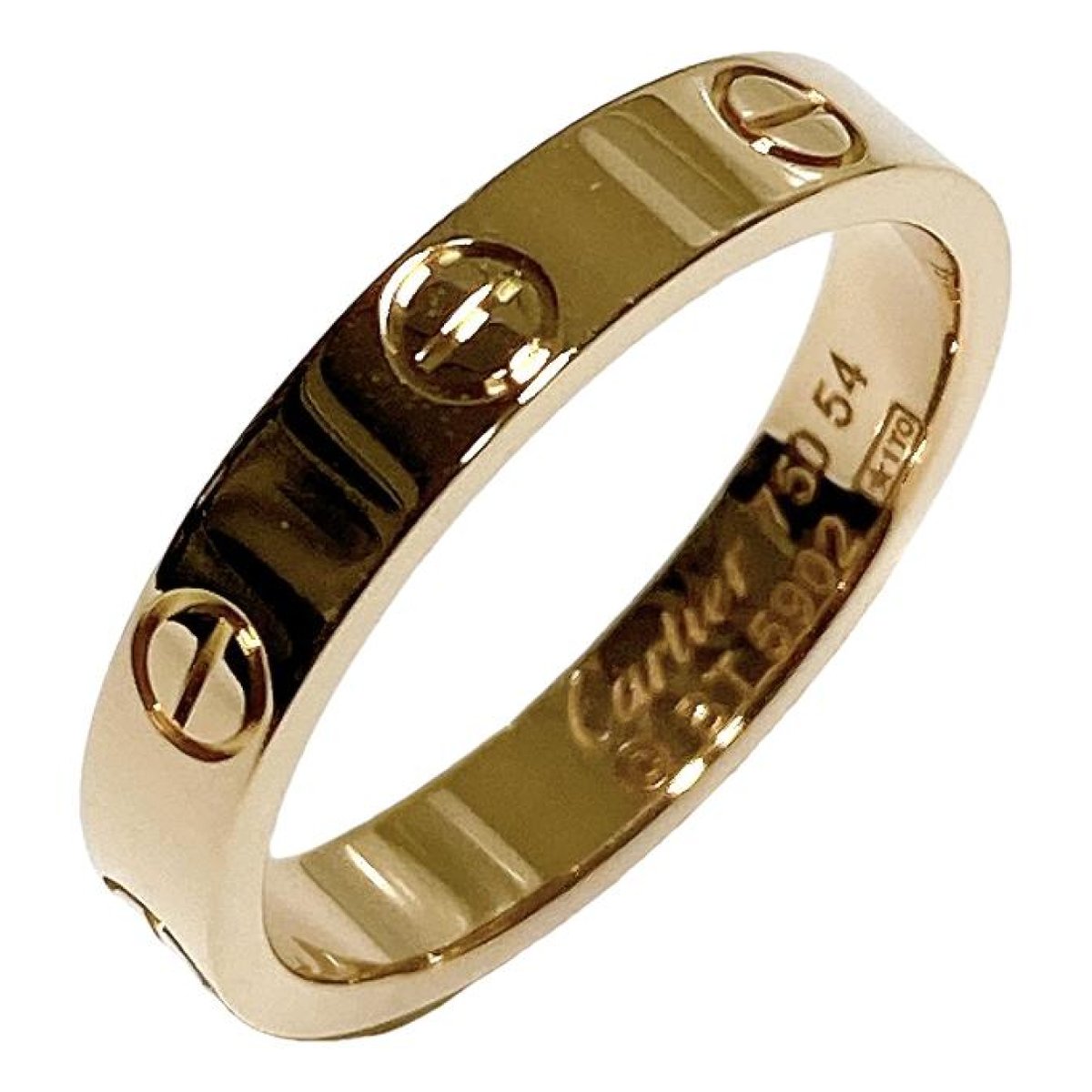 Love pink gold ring