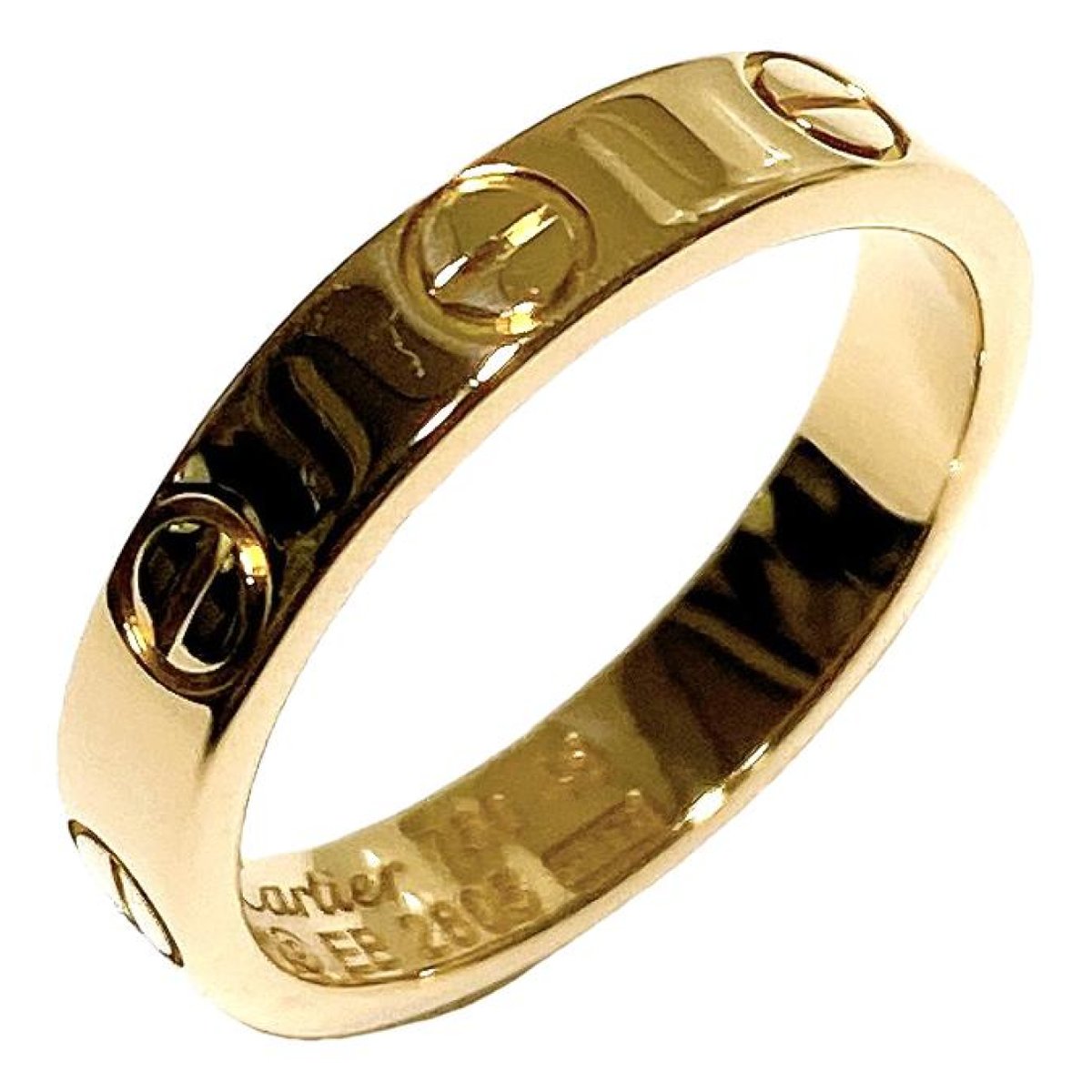 Love yellow gold ring