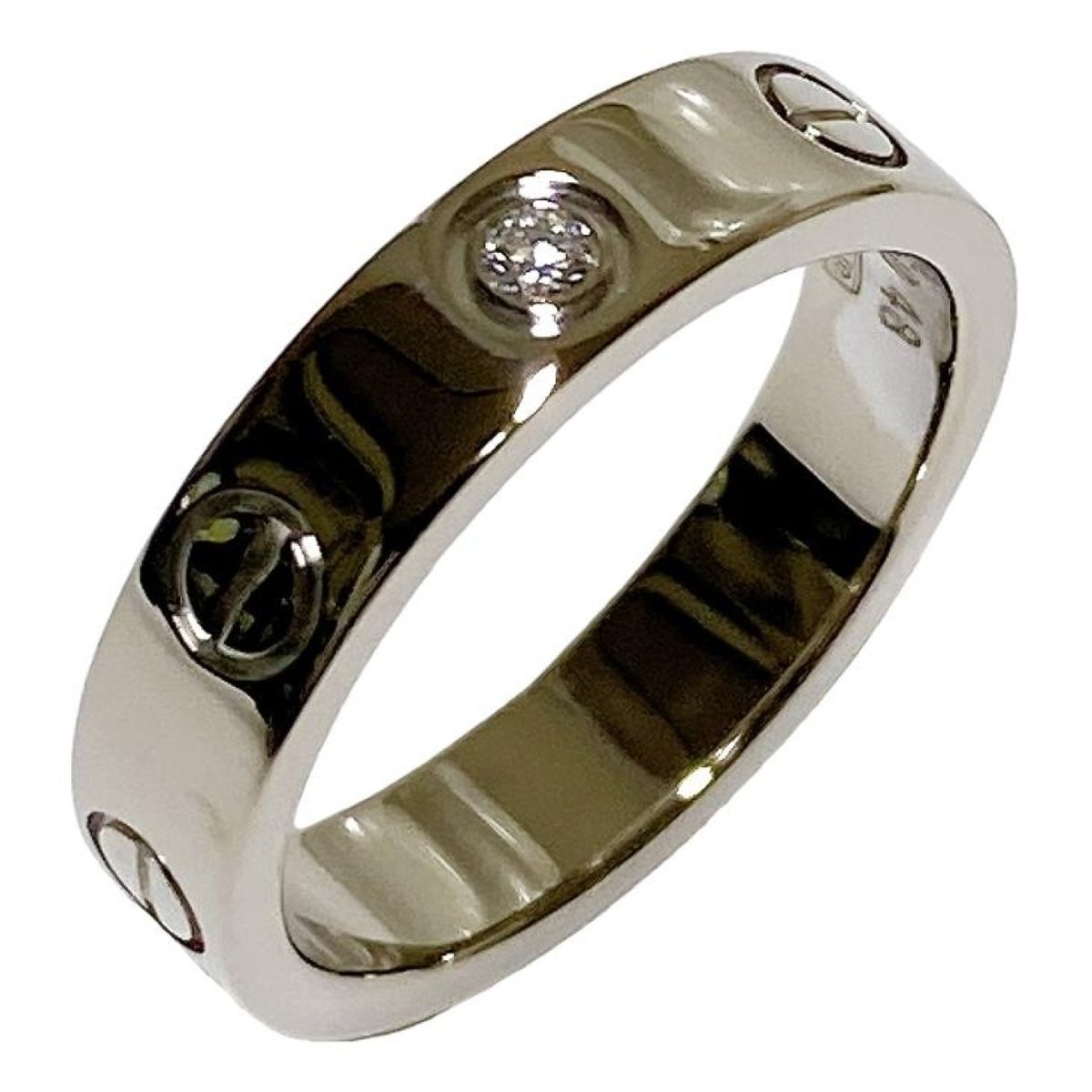 Love white gold ring