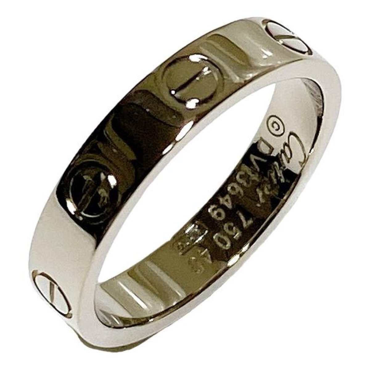 Love white gold ring