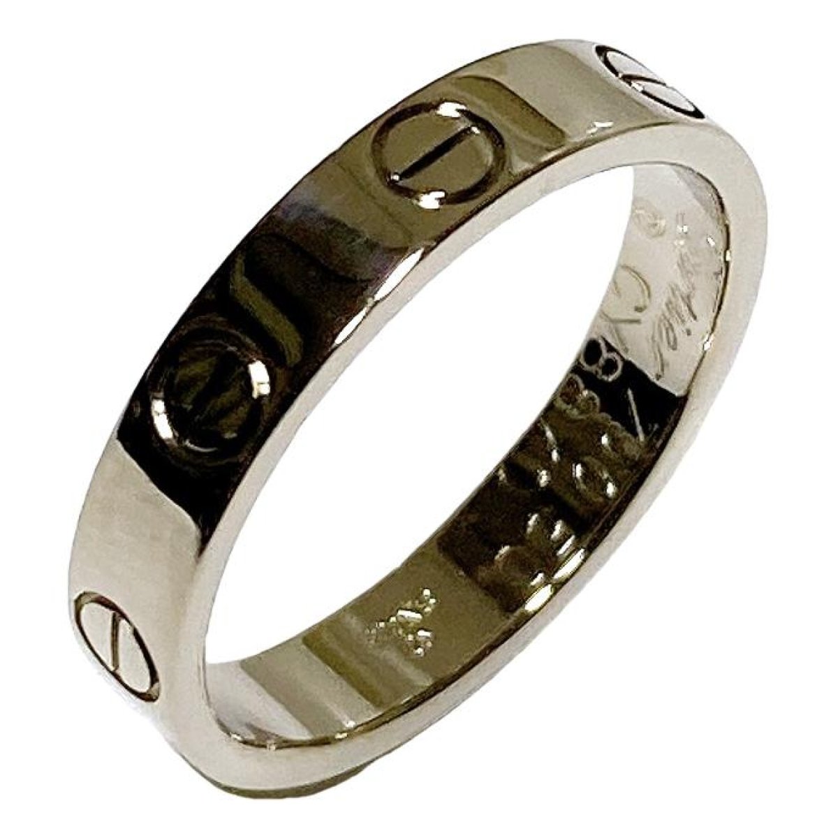 Love white gold ring
