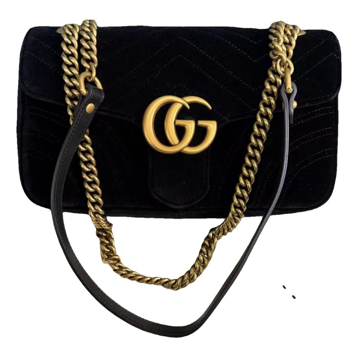 GG Marmont Flap leather crossbody bag