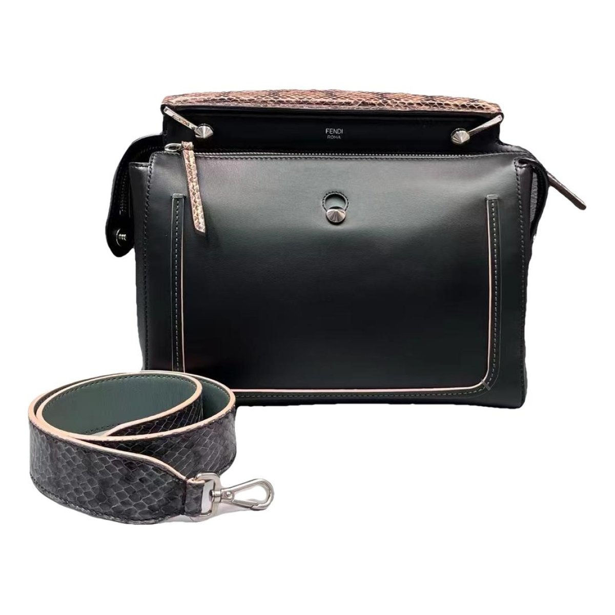 Dot Com leather handbag