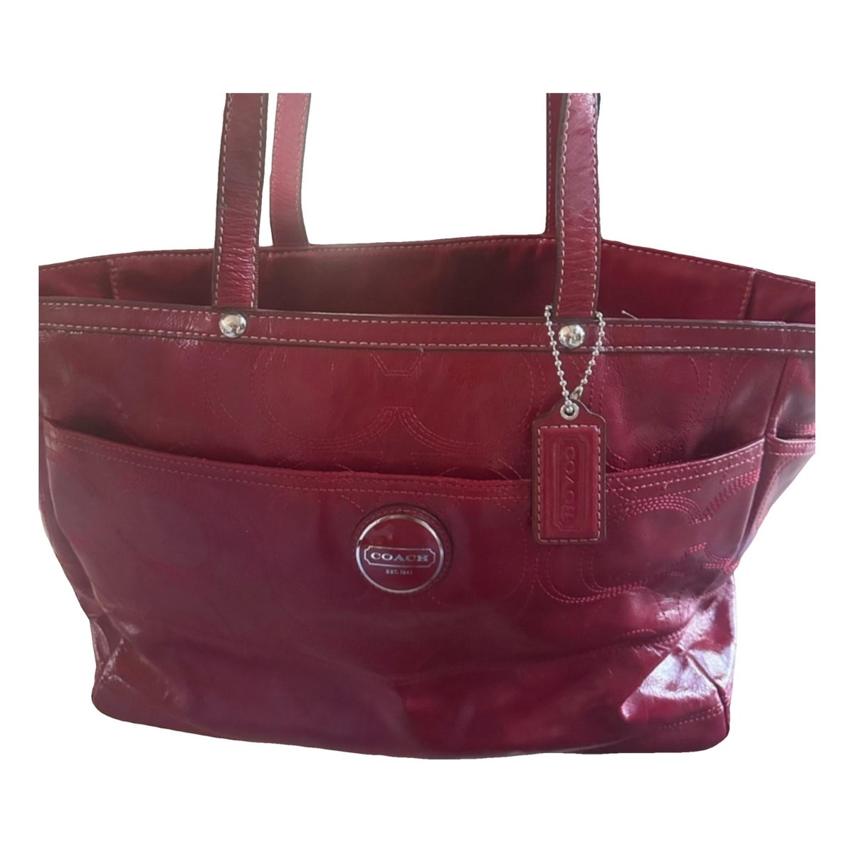 Borough Bag patent leather handbag