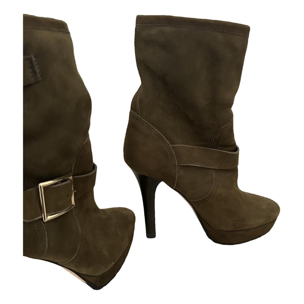 Britney pony-style calfskin ankle boots