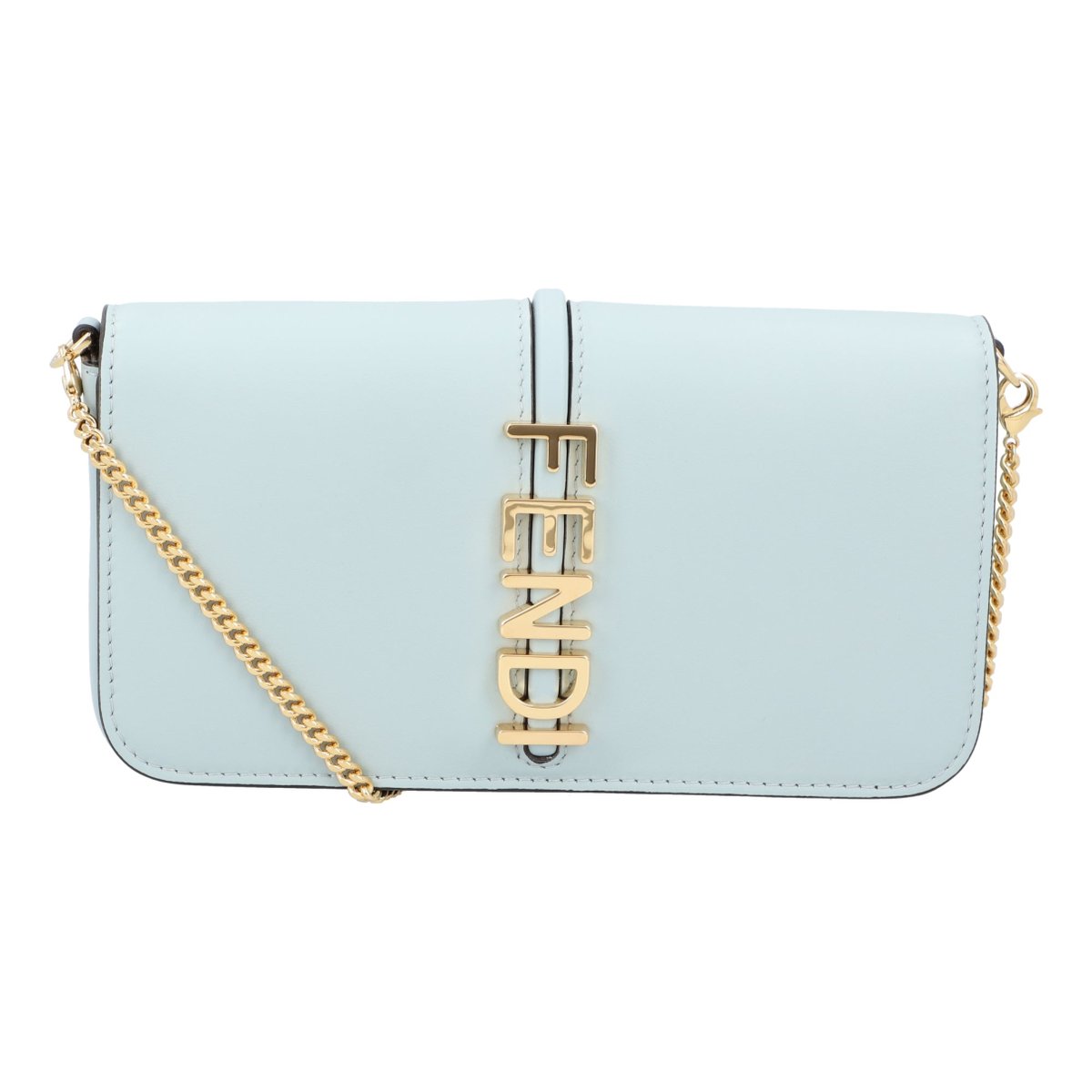 Fendigraphy leather crossbody bag
