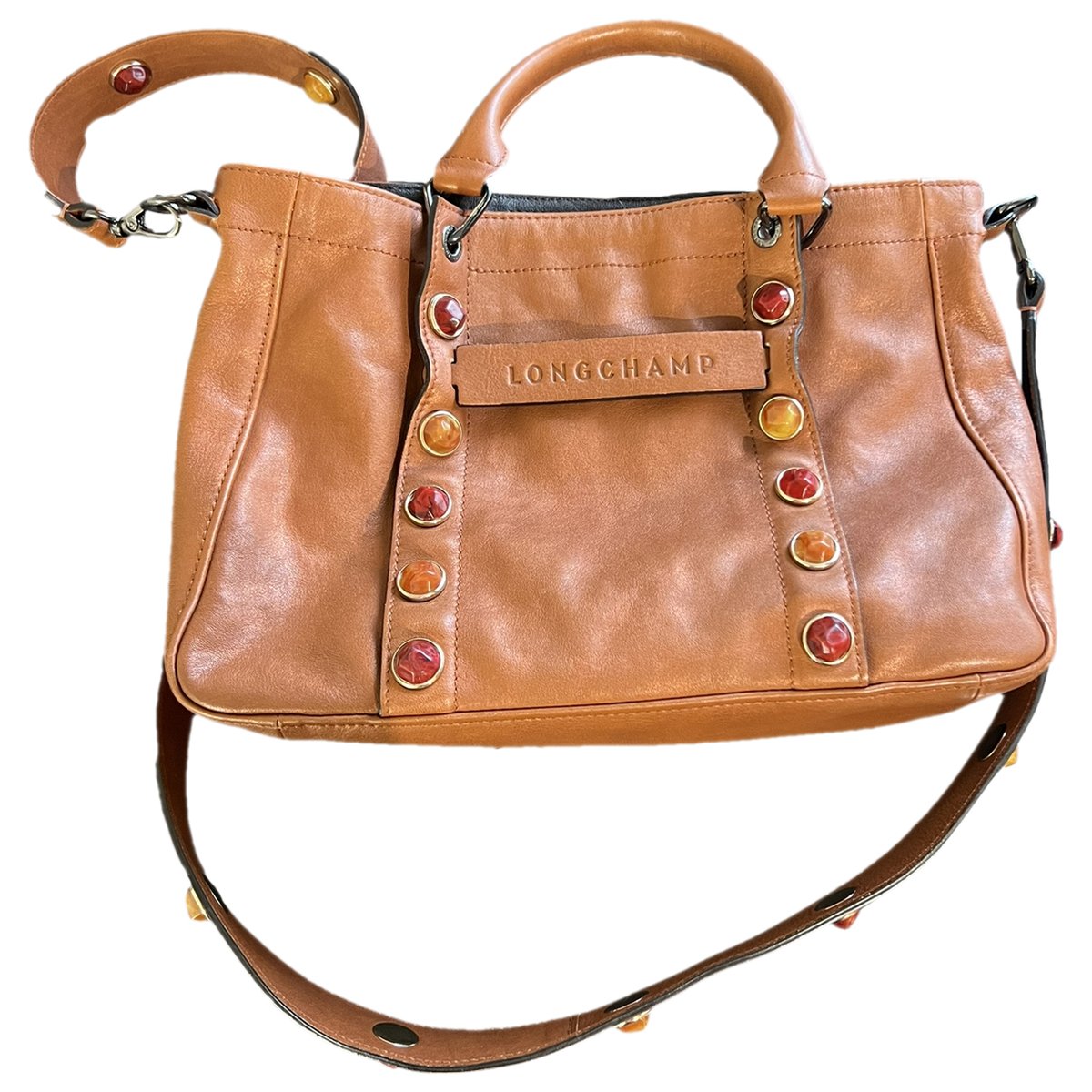 3D leather handbag