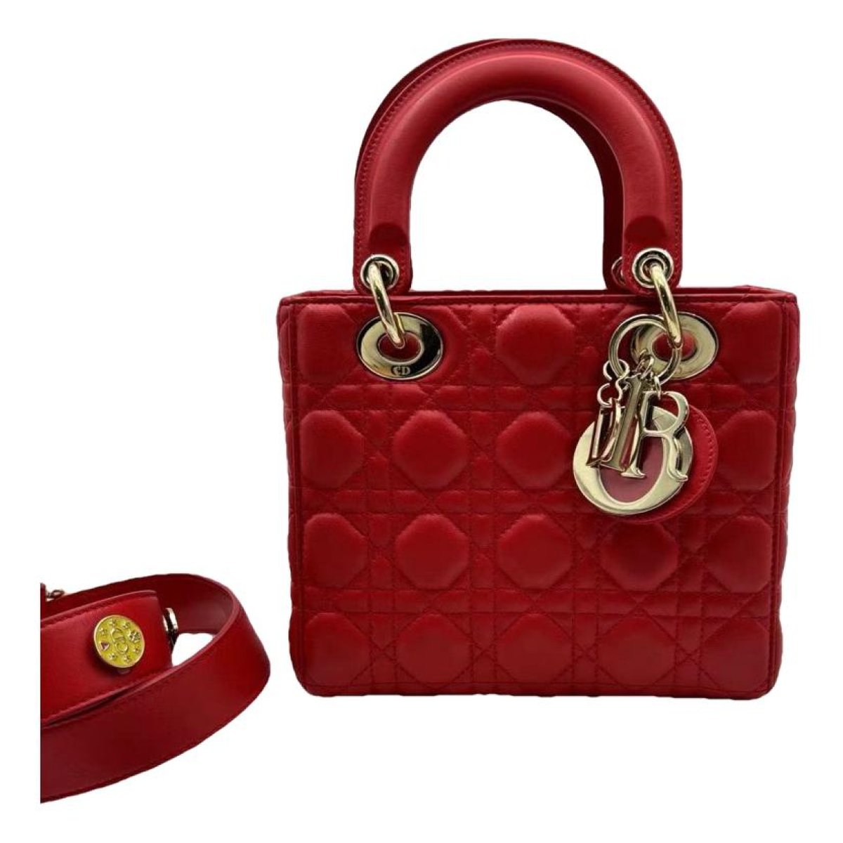 Lady Dior leather handbag