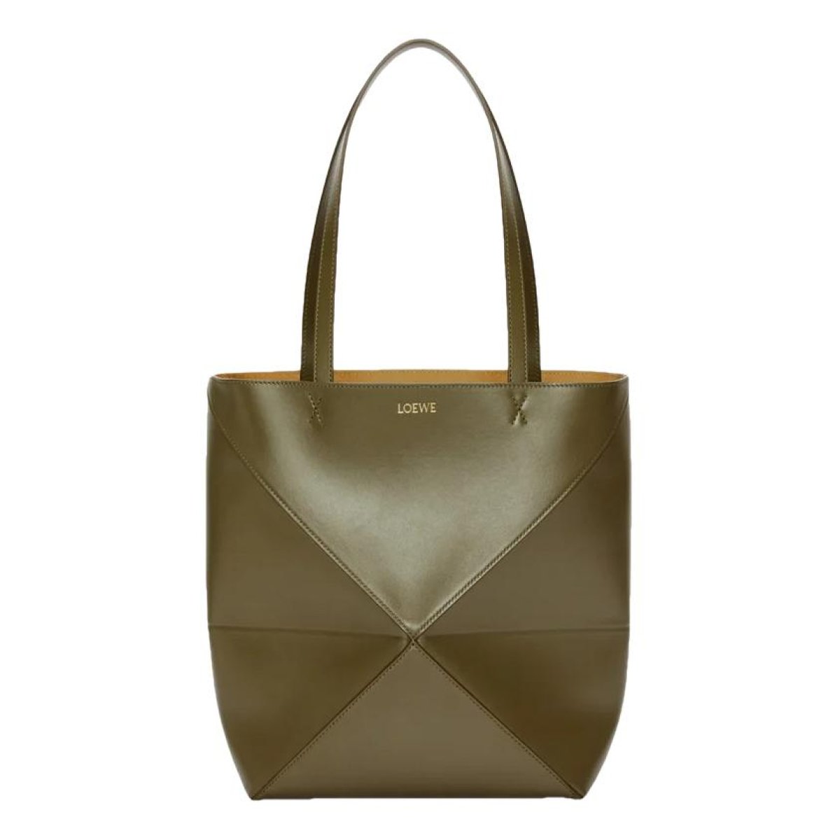 Puzzle Fold leather tote