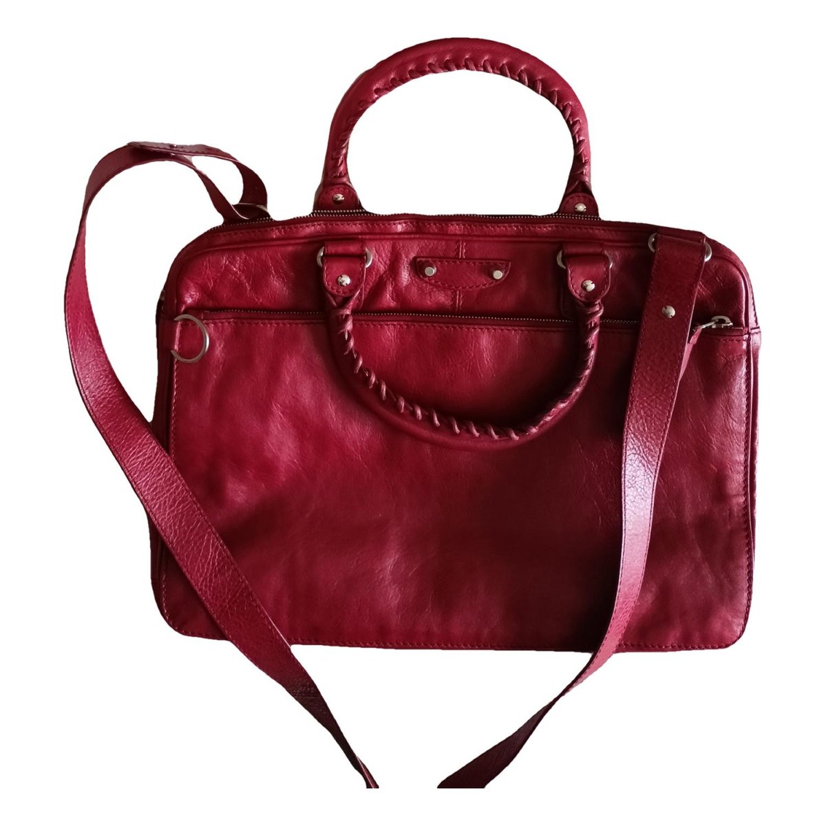 Blanket leather handbag