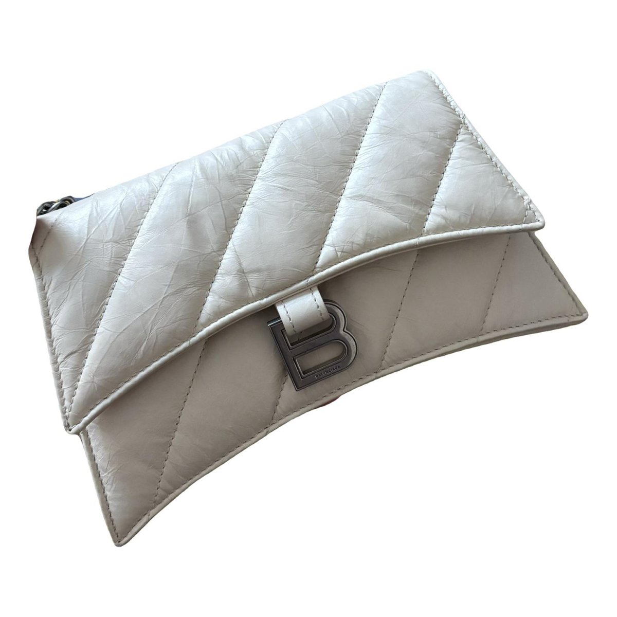 Crush leather handbag