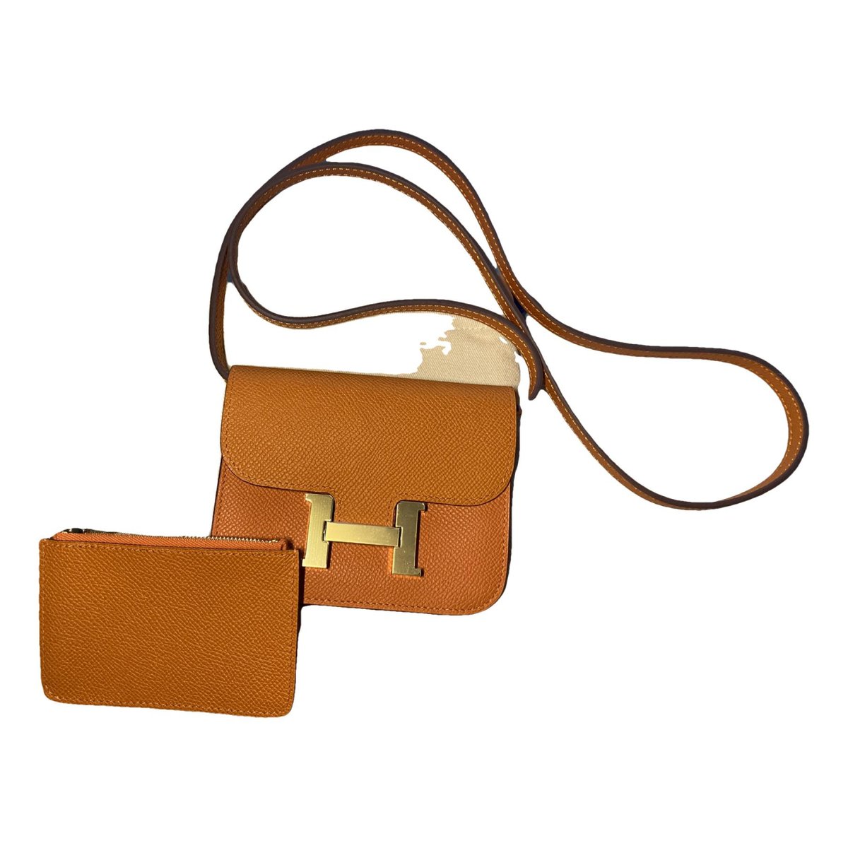 Constance leather clutch bag