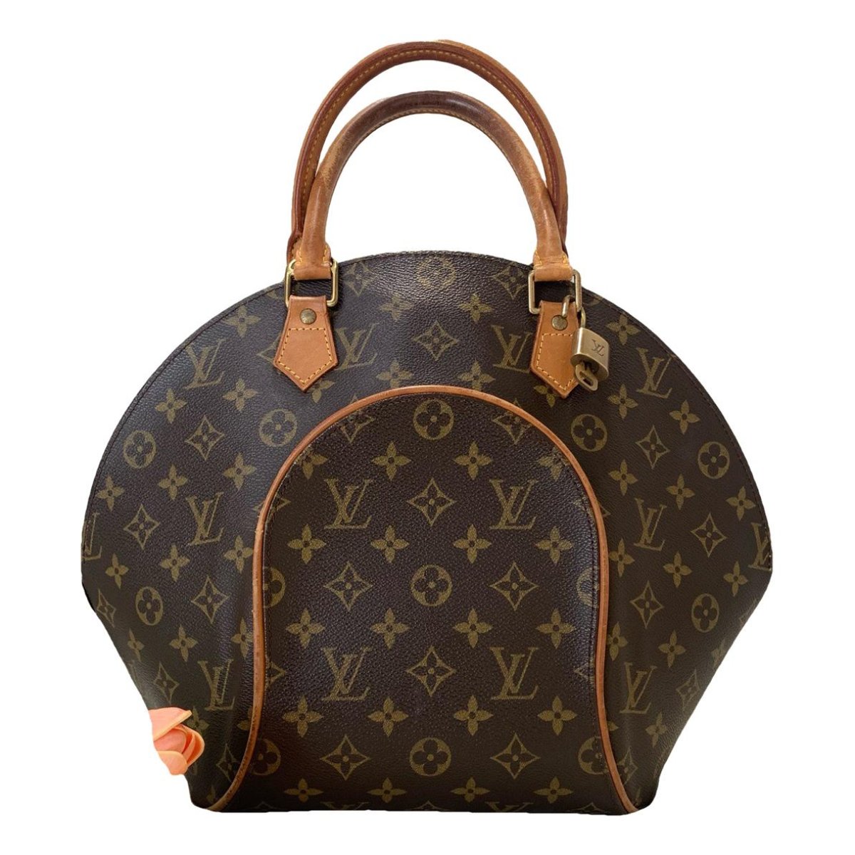Ellipse leather handbag