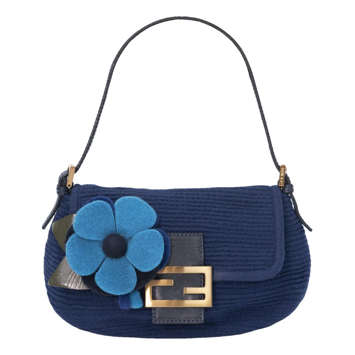Baguette wool handbag