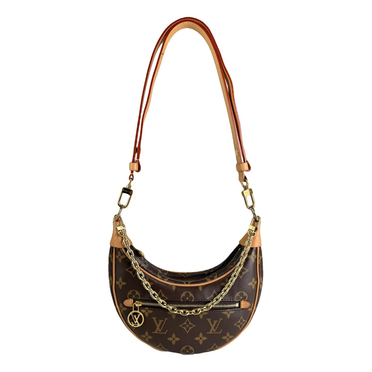 Loop leather handbag