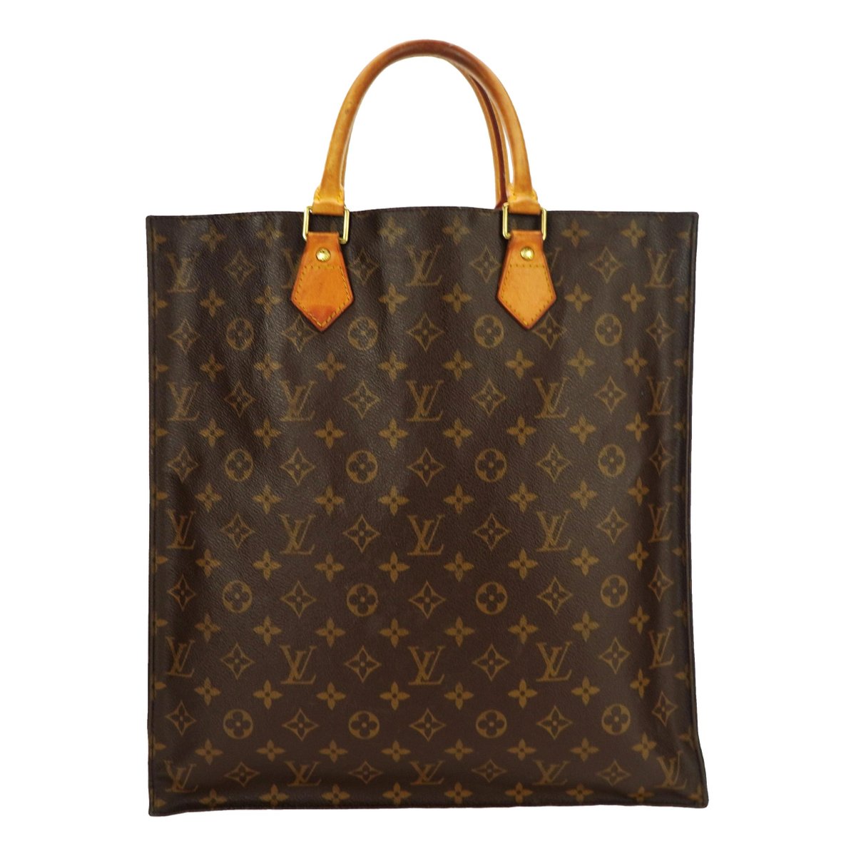 Plat leather tote