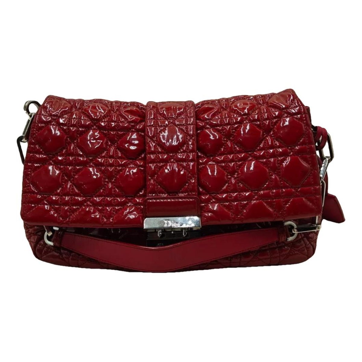 New Lock patent leather handbag