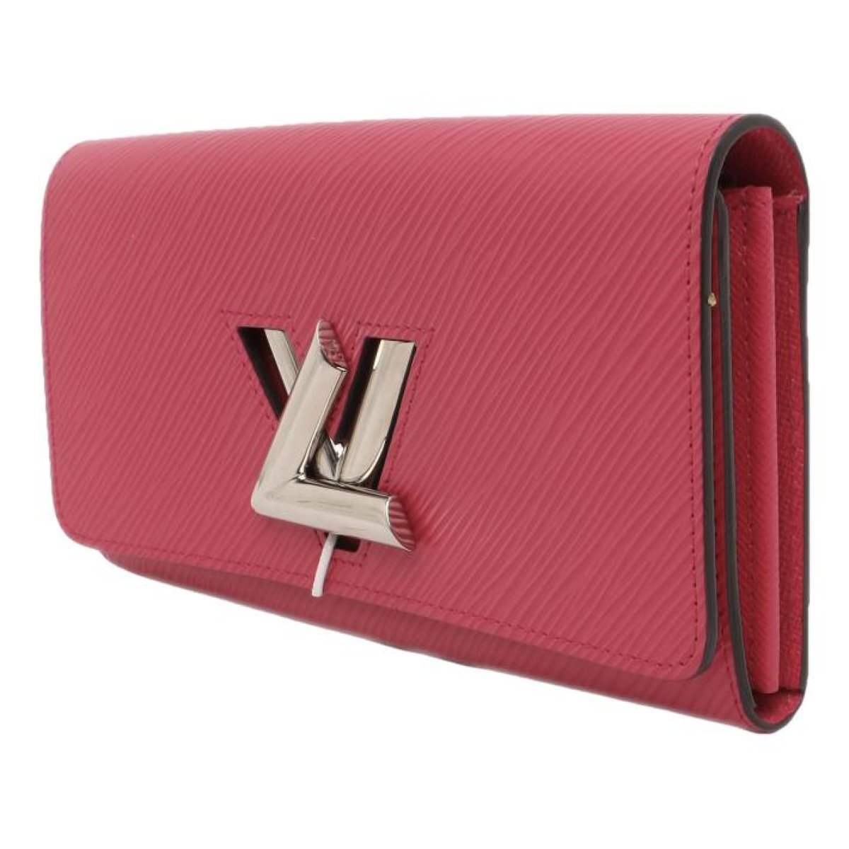 Twist leather clutch bag