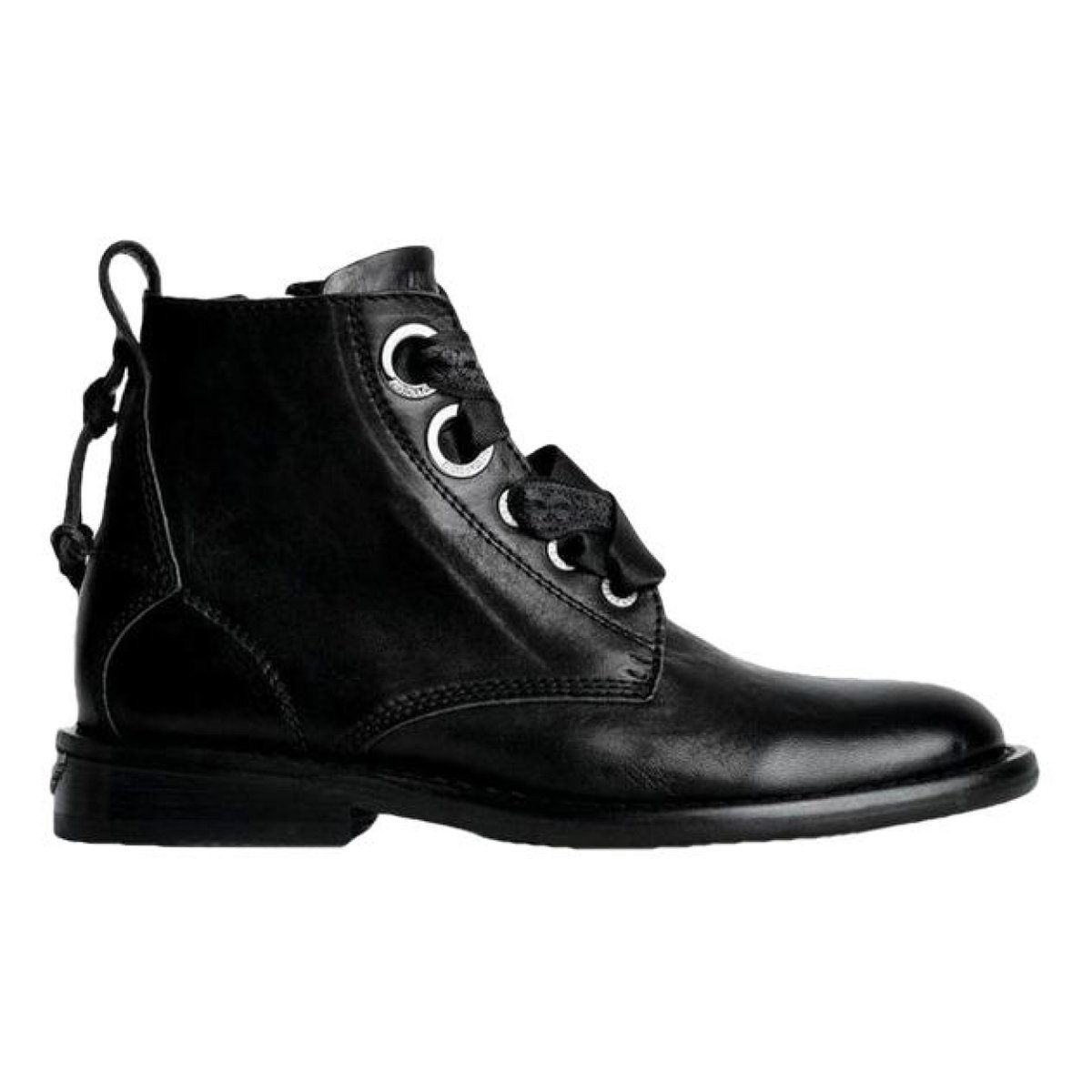 Laureen Roma leather biker boots
