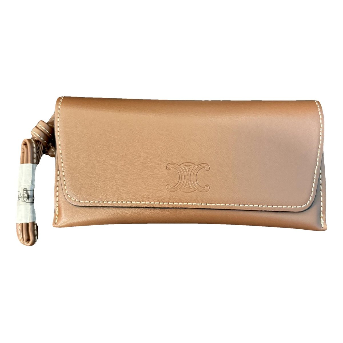 Leather clutch bag