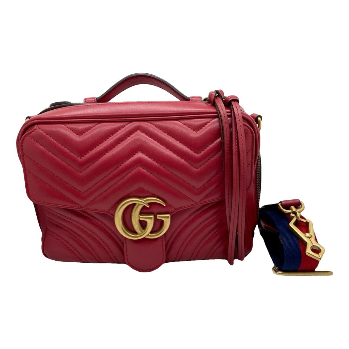 GG Marmont Flap leather handbag