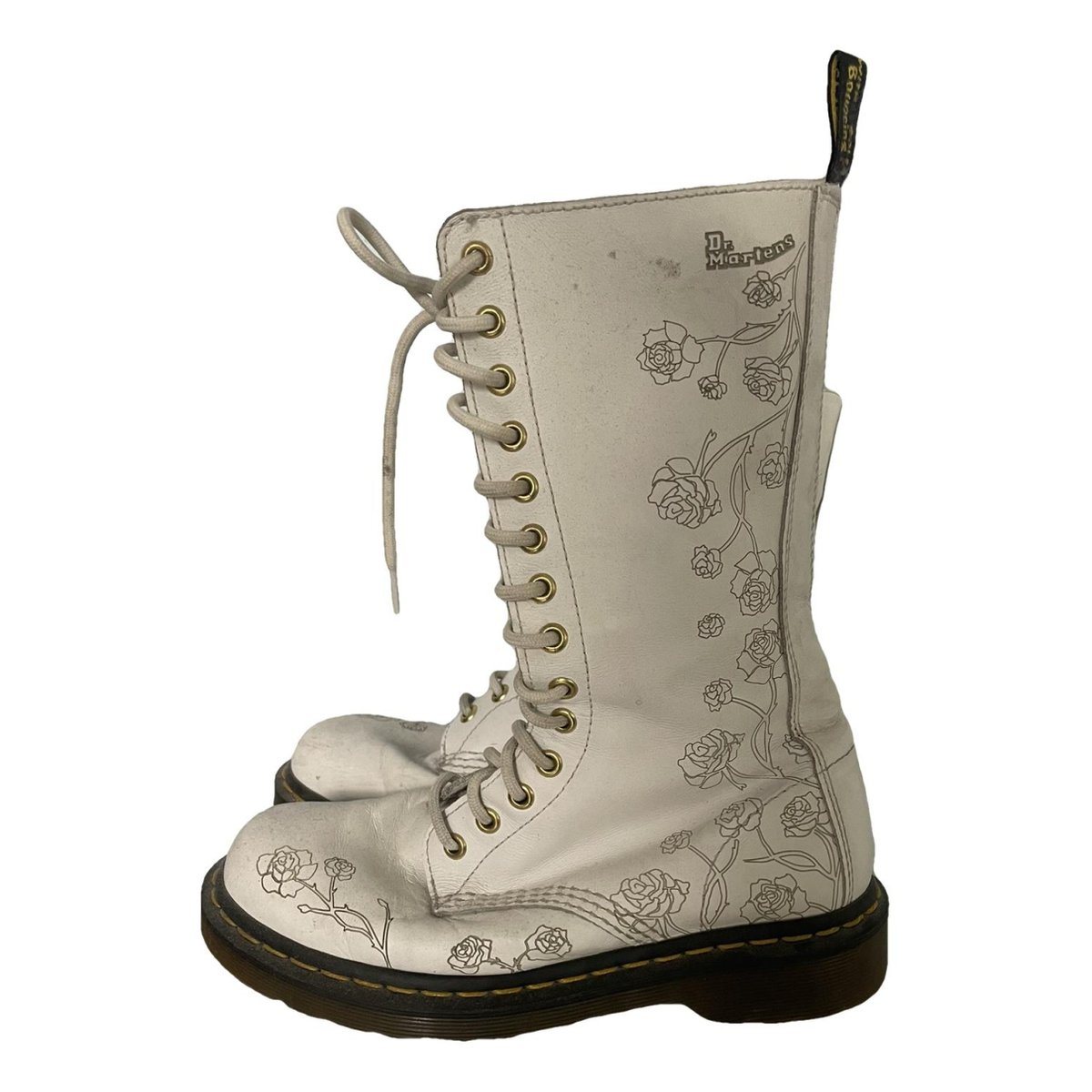 1914 (14 eye) leather biker boots